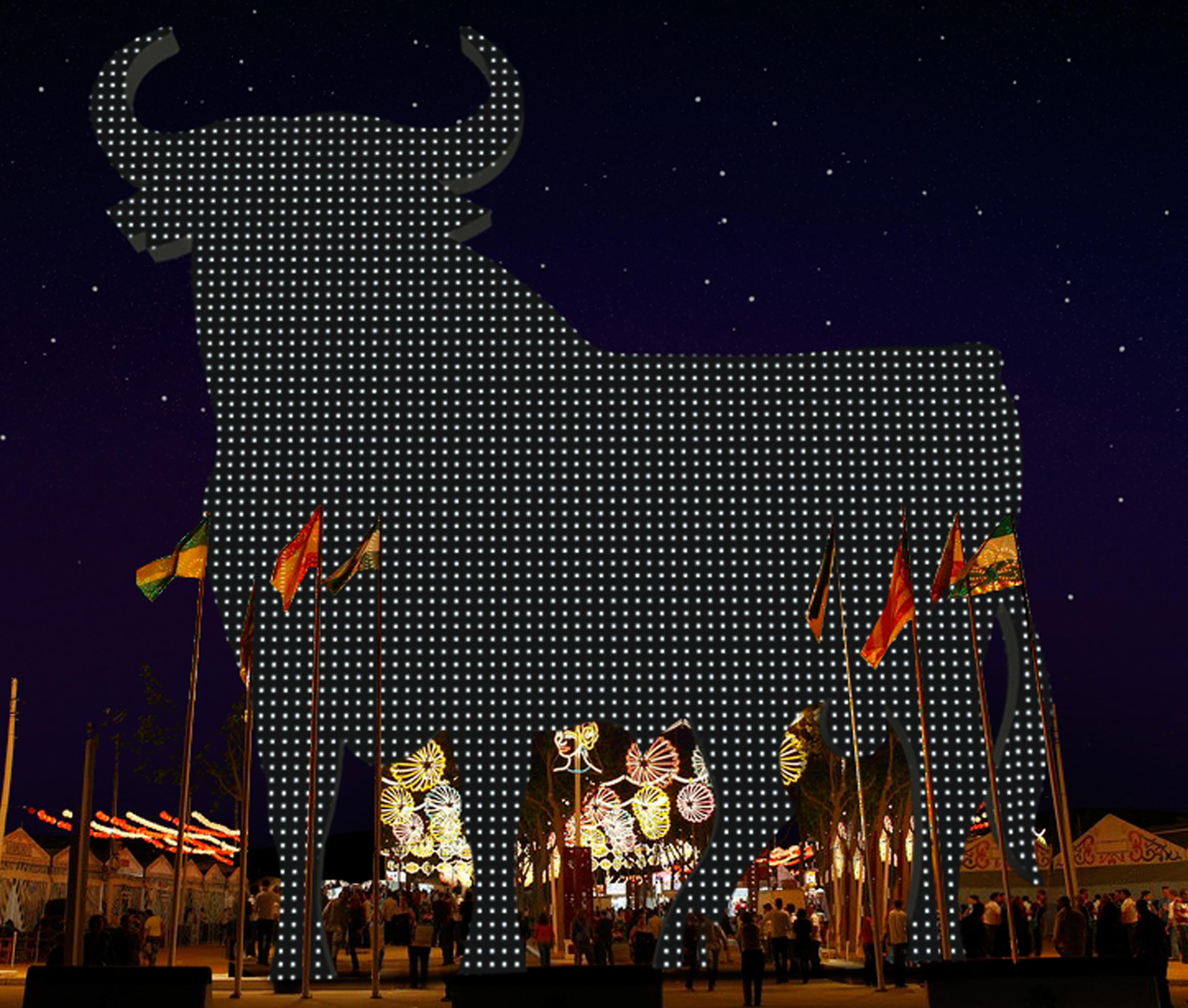 La Feria de Primavera y Fiesta del Vino Fino de El Puerto de Santa María dará la bienvenida al Recinto con el toro de Osborne La Feria de Primavera y Fiesta del Vino Fino de El Puerto de Santa María dará la bienvenida al Recinto con el toro de Osborne