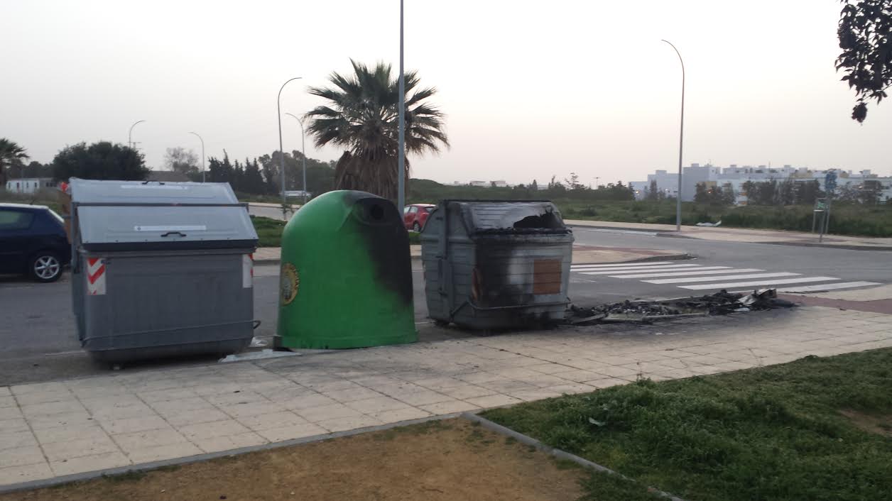 Nuevas acciones de vandalismo contra los contenedores de basura