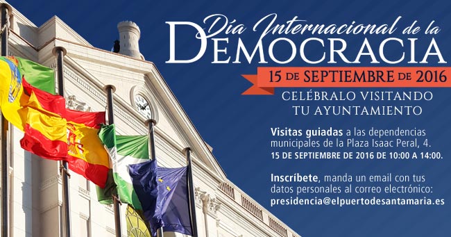 El Puerto celebra este jueves el Día Internacional de la Democracia