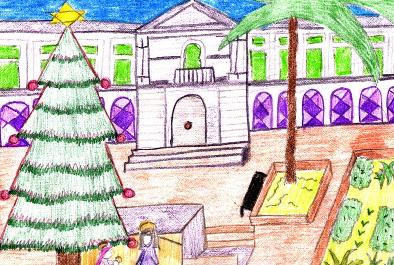 La felicitación navideña institucional es elegida a través de un concurso de dibujo