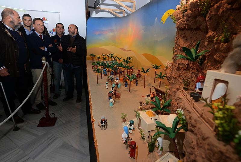 La inauguración del Belén de Playmobil sirve un año más de preludio de las fiestas navideñas portuenses 