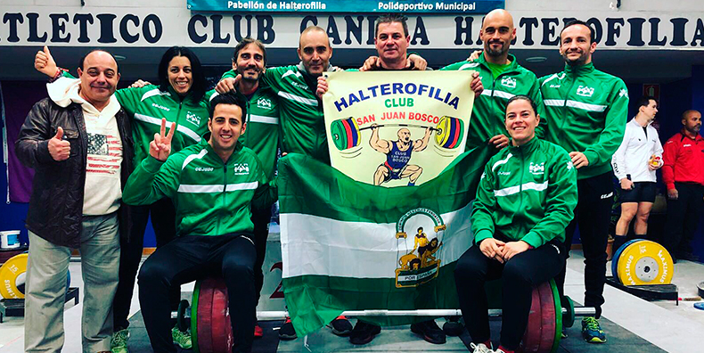 Buen papel de los deportistas portuenses en la Copa Máster de Halterofilia
