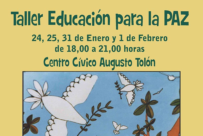 Participación Ciudadana pone en marcha el taller ‘Educación para la Paz’
