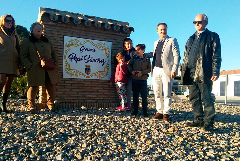Inaugurada la Glorieta dedicada a Pepi Sánchez