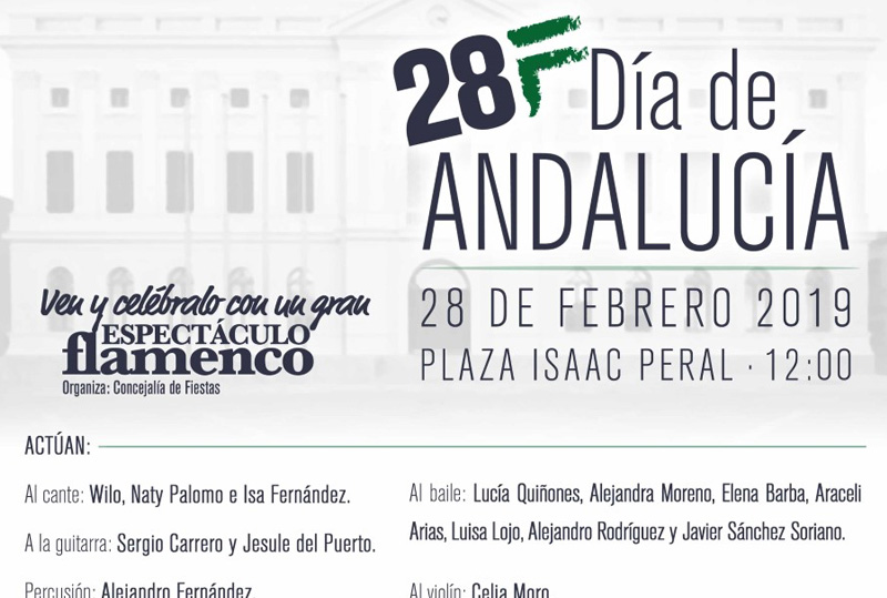 Organizada una fiesta flamenca en la Plaza Peral para celebrar el Día de Andalucía