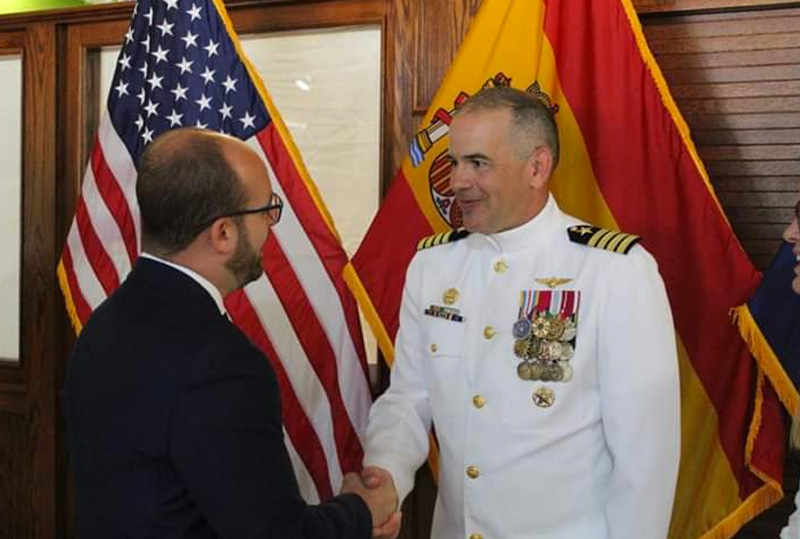 Germán Beardo acude al acto de relevo del Commander de la U.S. Naval Activities Spain en la Base Naval de Rota