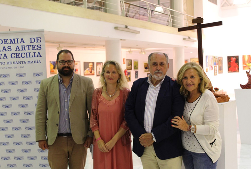 El Ayuntamiento asiste al cierre de curso de la Academia de Bellas Artes Santa Cecilia