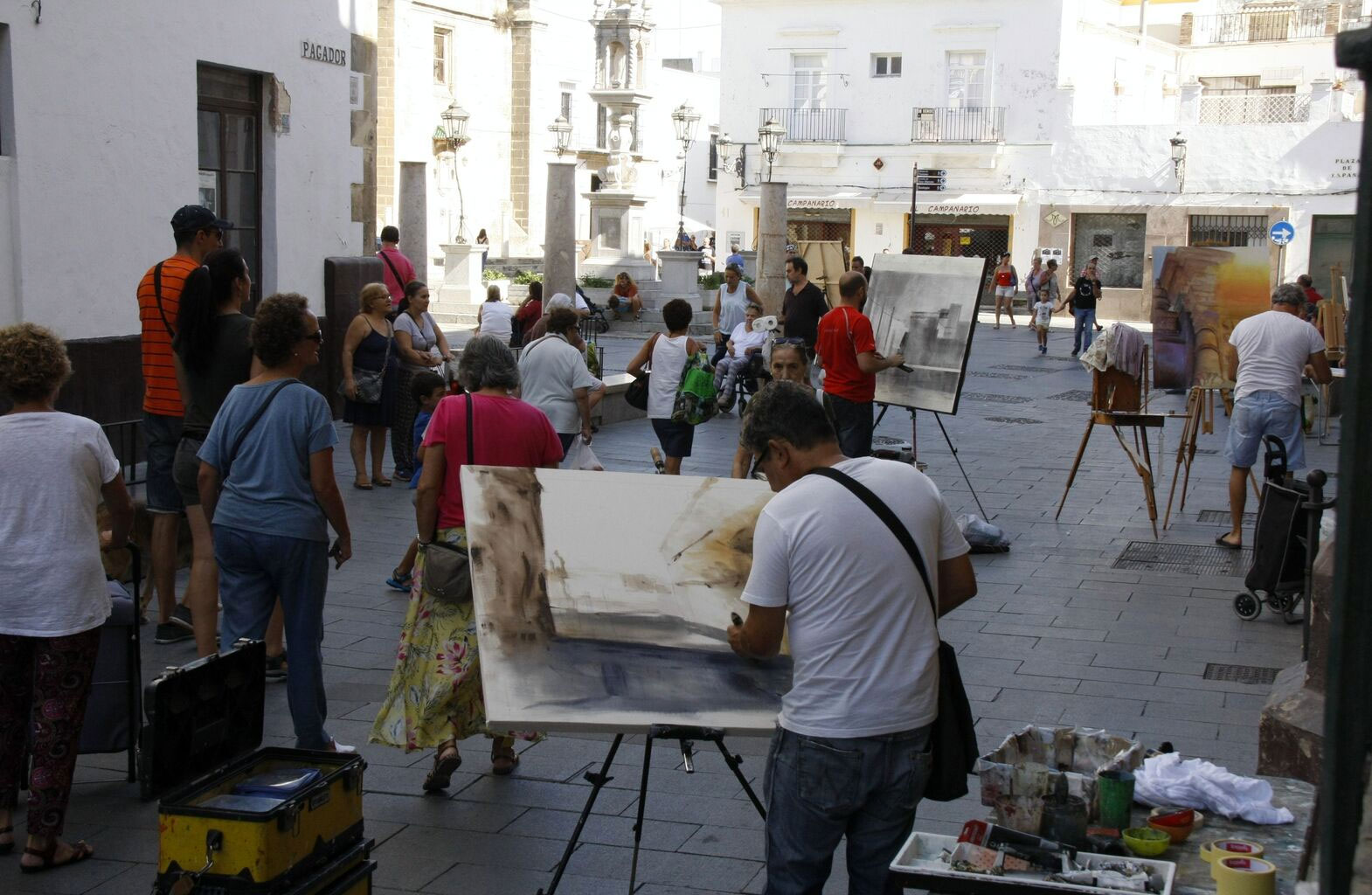 Las calles del centro histórico se convertirán este sábado en una sala de exposiciones de pintura