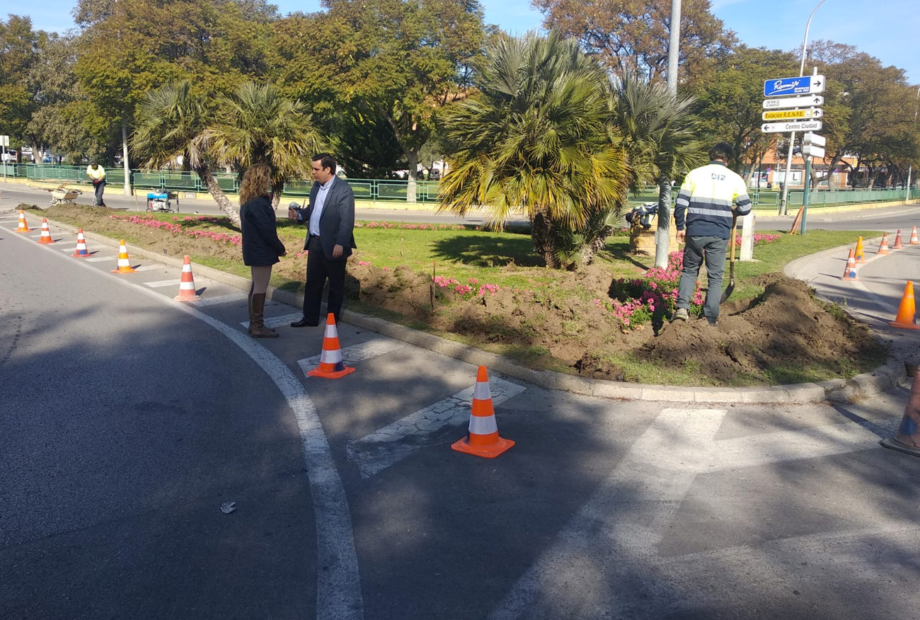 Mantenimiento Urbano inicia hoy las obras para mejorar la entrada del tráfico a la ciudad a través del Parque del Vino Fino