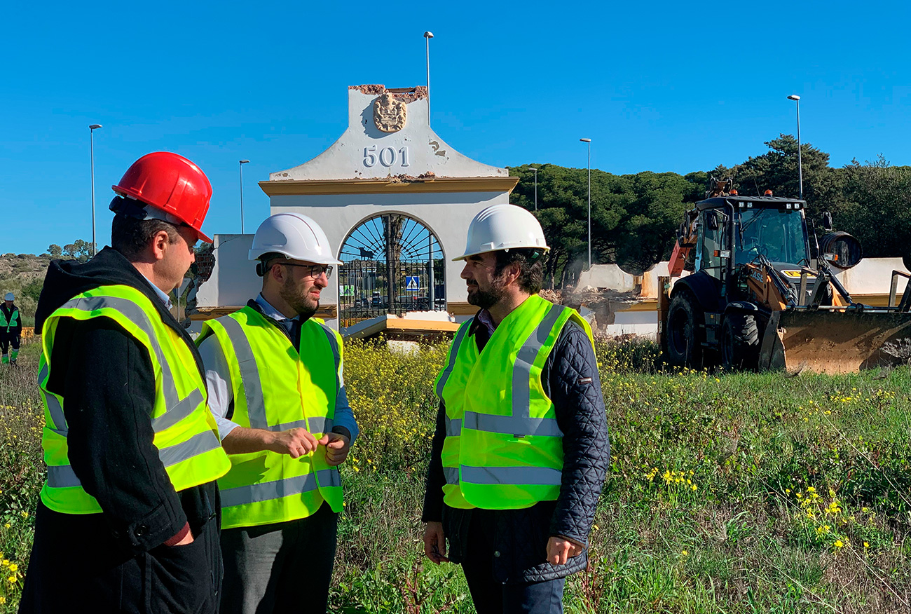 Se inician los trabajos de demolición y remodelación de la antigua Rotonda de 501