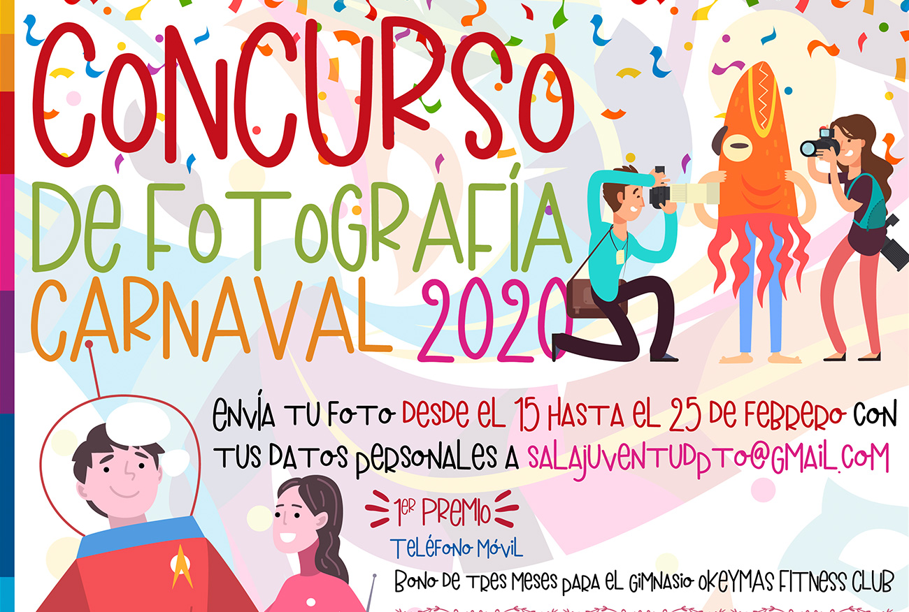 Juventud organiza un concurso para premiar la mejor fotografía del Carnaval