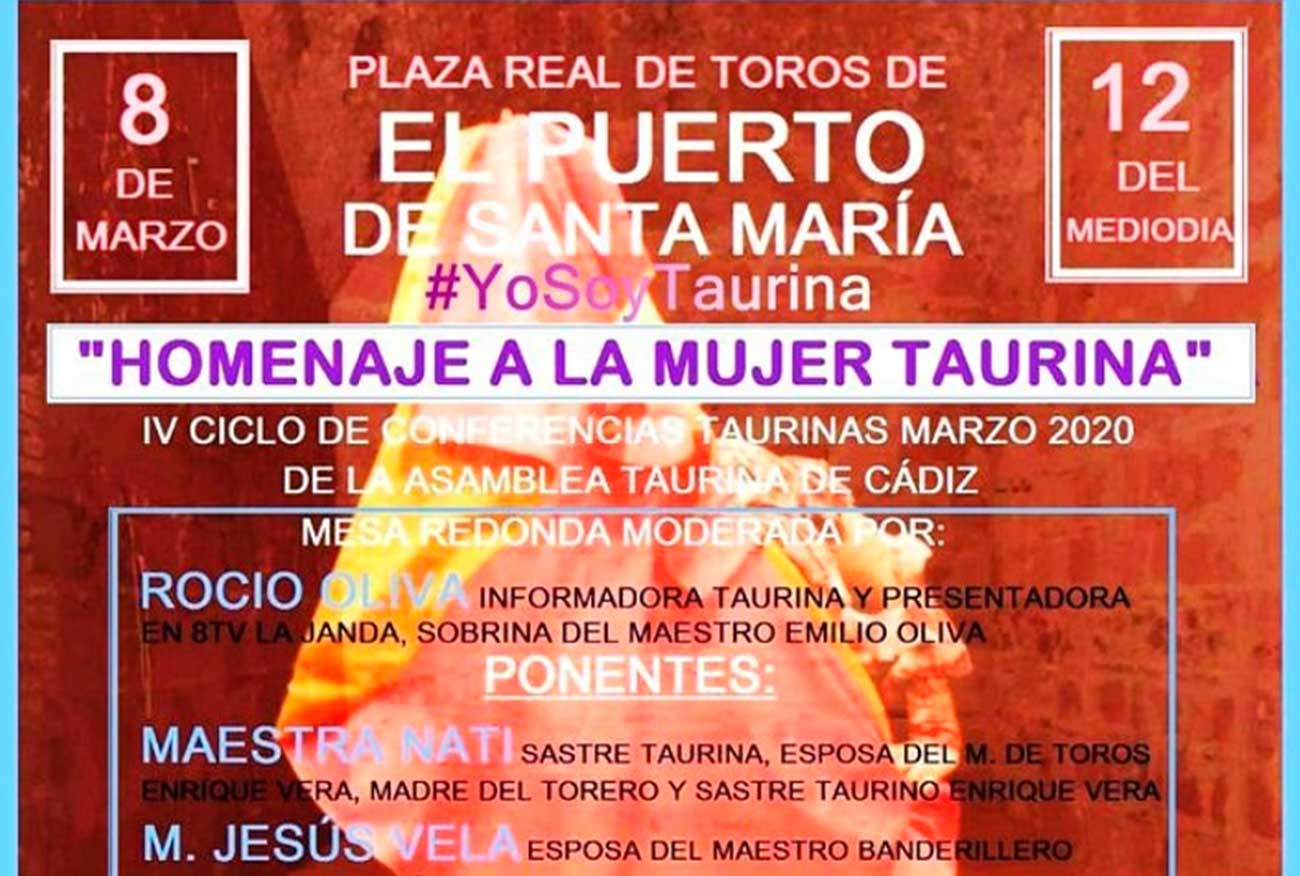 La Plaza de Toros acogerá este domingo un Homenaje a la Mujer Taurina para conmemorar el 8M