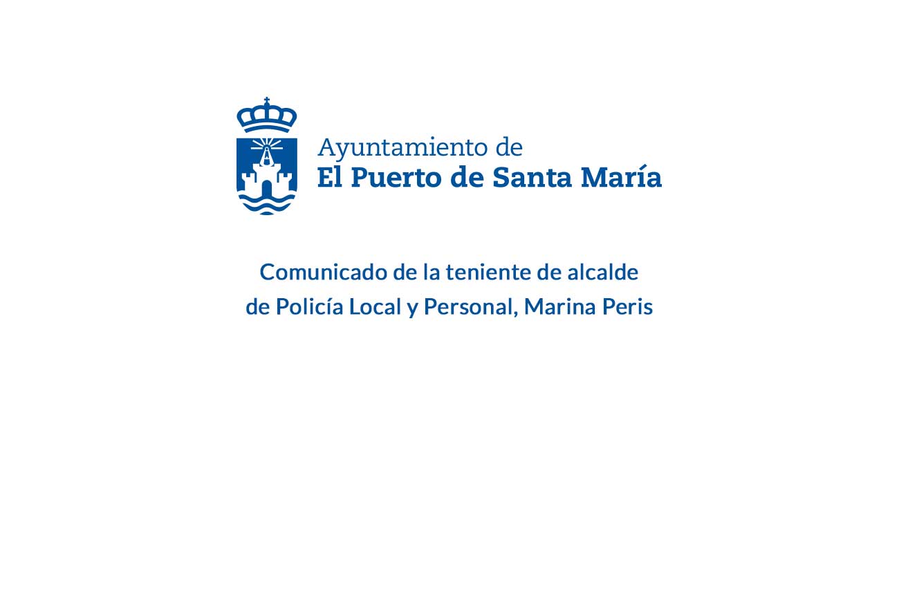 Comunicado de la teniente de alcalde de Policía Local y Personal, Marina Peris