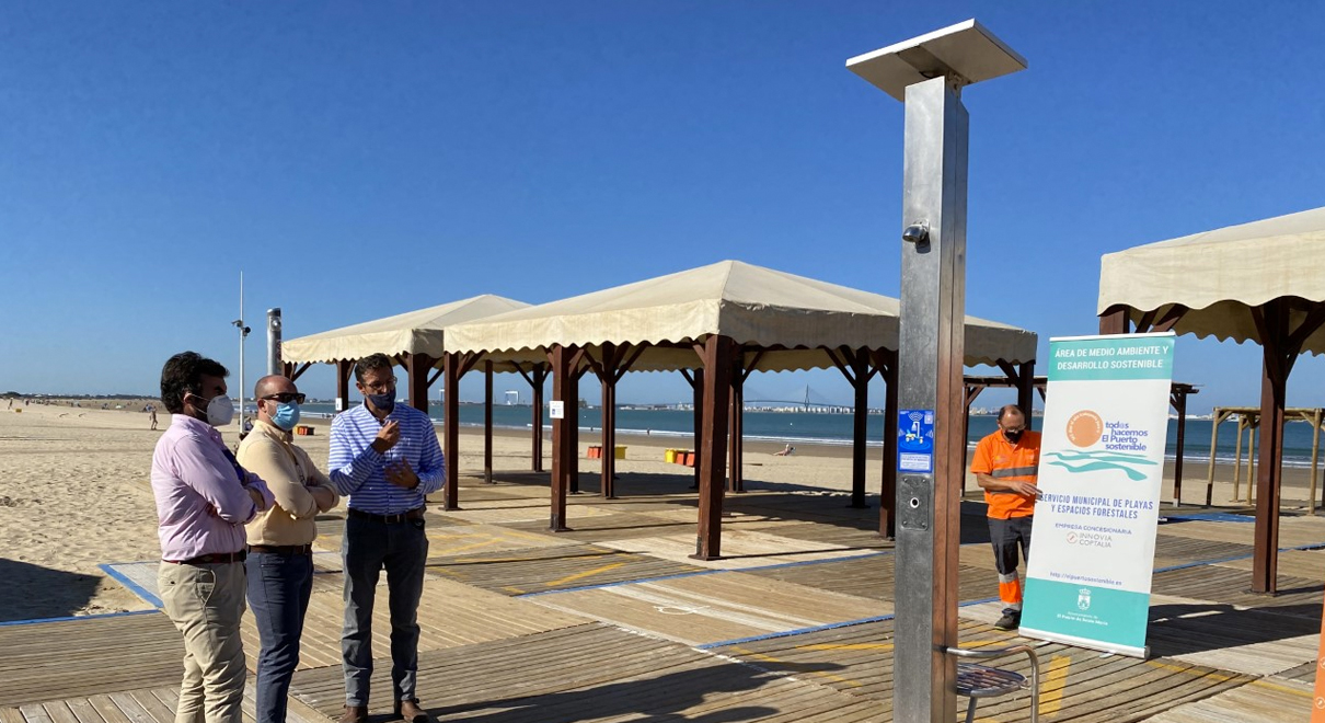 Medio Ambiente instalará duchas inteligentes en todas las playas portuenses