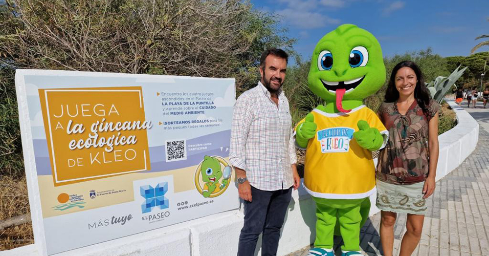 El Paseo se compromete con la protección de la Playa de La Puntilla y organiza una gymkhana ecológica