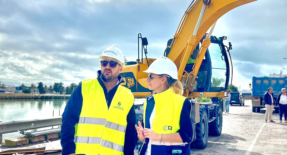 Arrancan las obras de construcción del paseo fluvial en la margen derecha del Guadalete