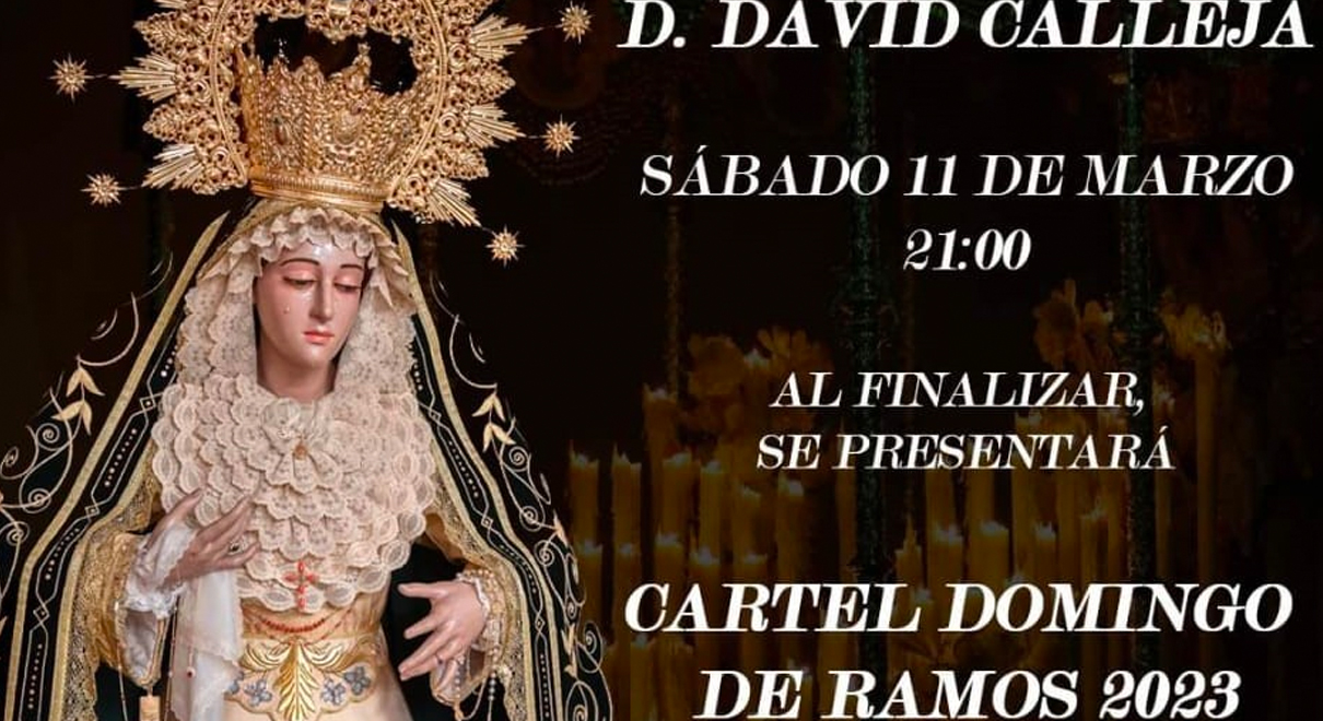 David Calleja pronuncia esta noche su Exaltación a Nuestra Señora de la Entrega