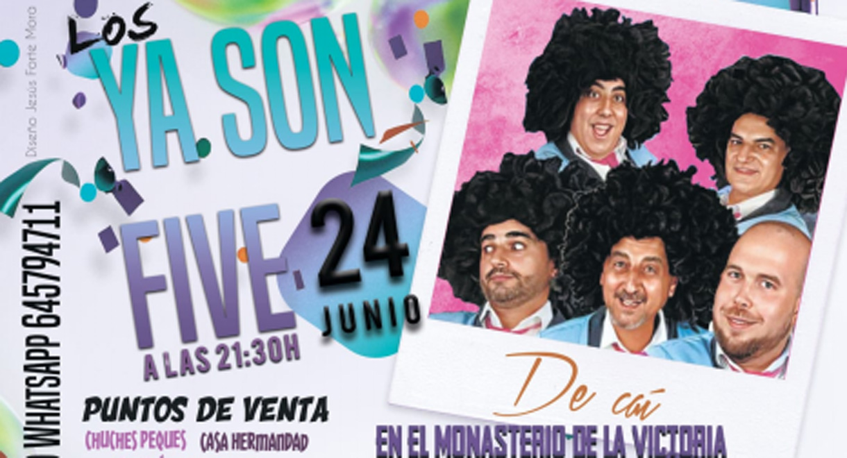 Calleja anuncia que “Los ya son Five” actuarán el 24 de junio en el Monasterio de la Victoria