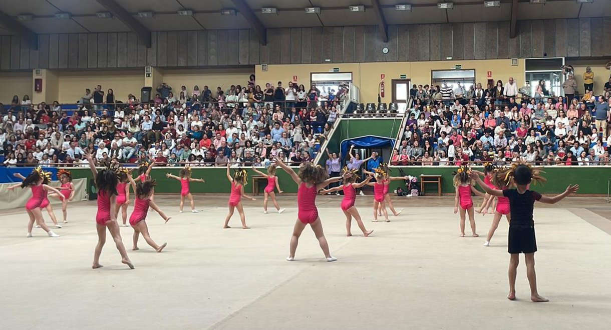 La Exhibición Escolar de Gimnasia Rítmica de los Juegos Deportivos Municipales llena de arte el Pabellón Ramón Velázquez