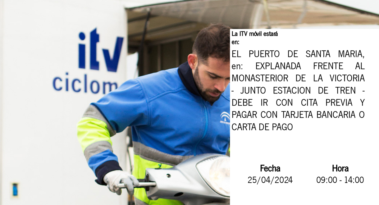 Nueva fecha para la ITV móvil de los ciclomotores de El Puerto