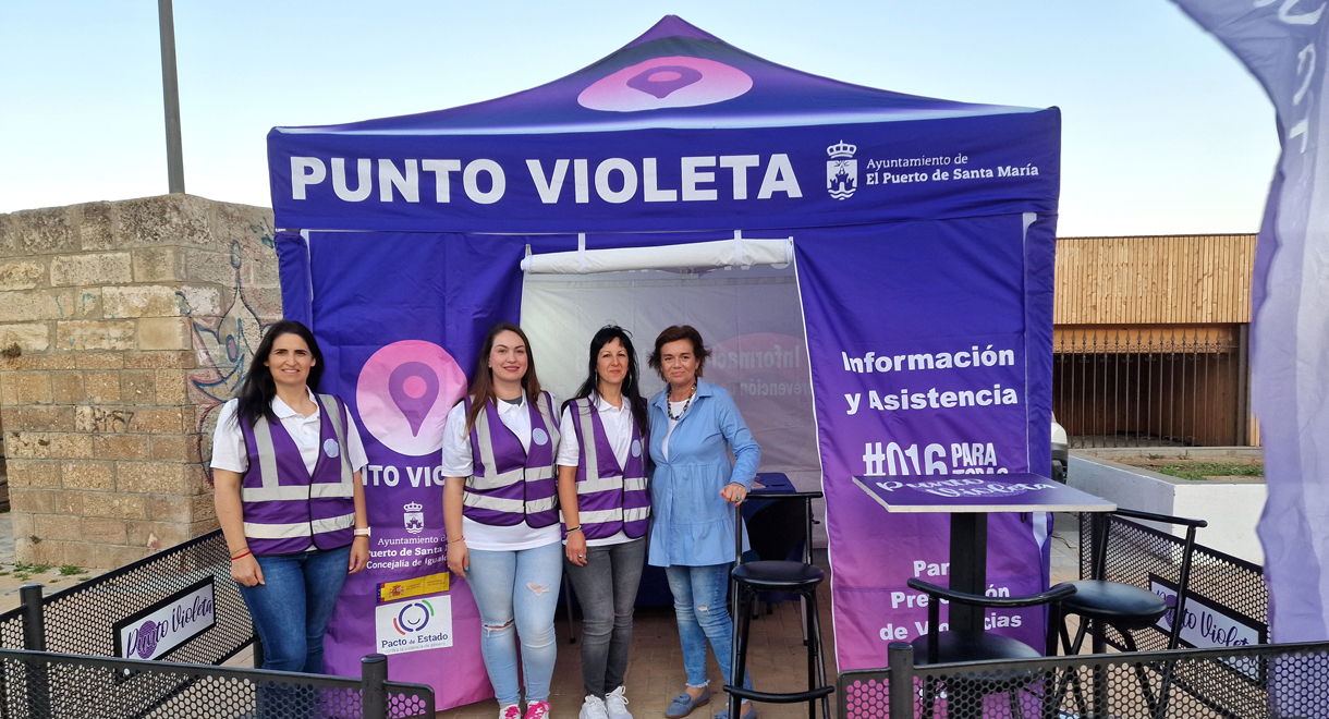 Activado el Punto Violeta en la Motorada de #ElPuerto2024