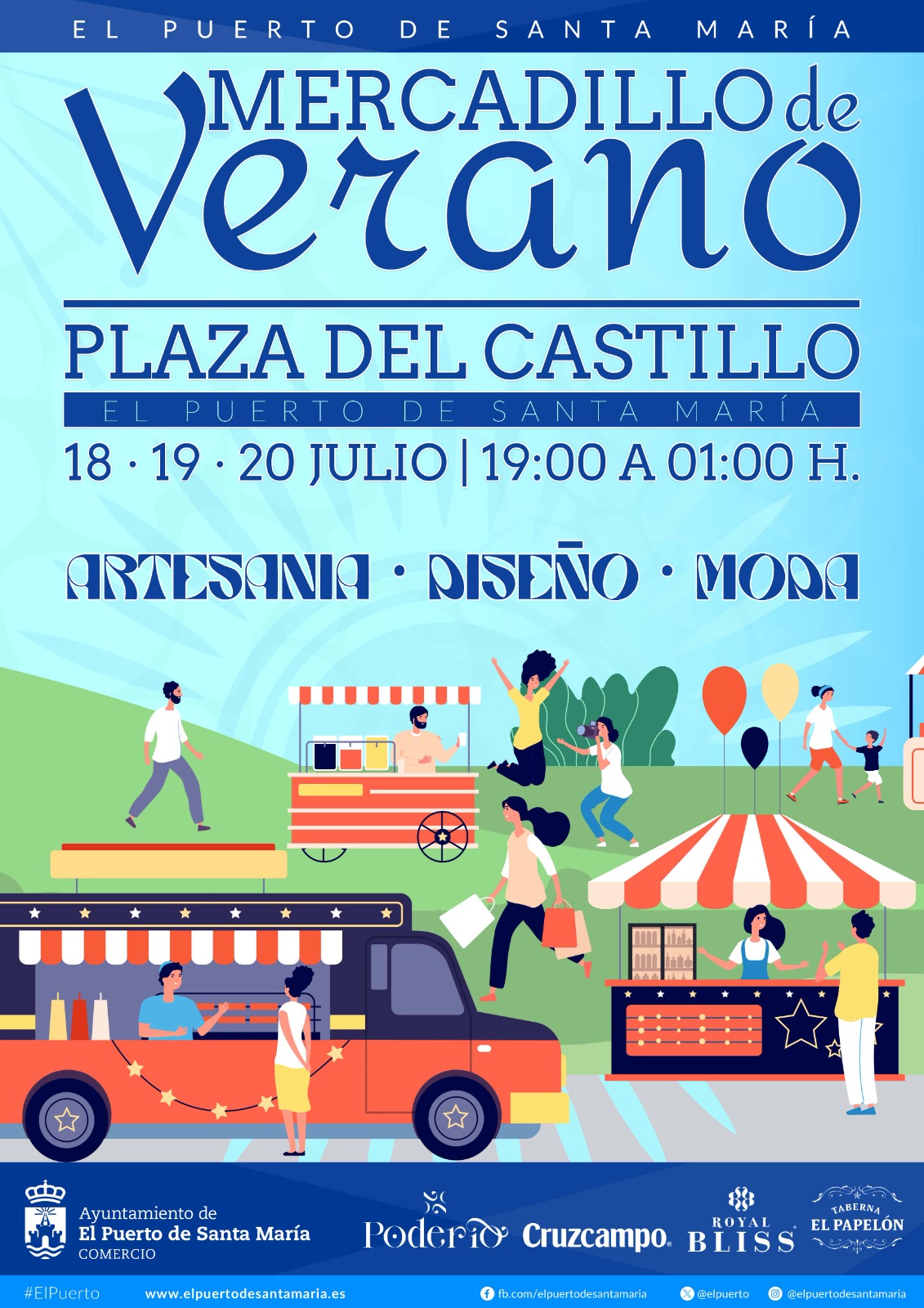Calleja anuncia que la Plaza del Castillo acogerá un Mercadillo de Verano los días 18, 19 y 20 de julio