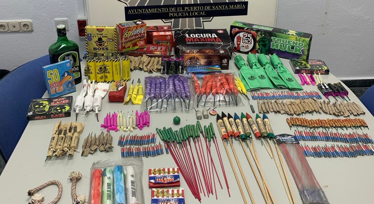 Policía Local interviene más de 400 productos pirotécnicos en el dispositivo especial de Halloween