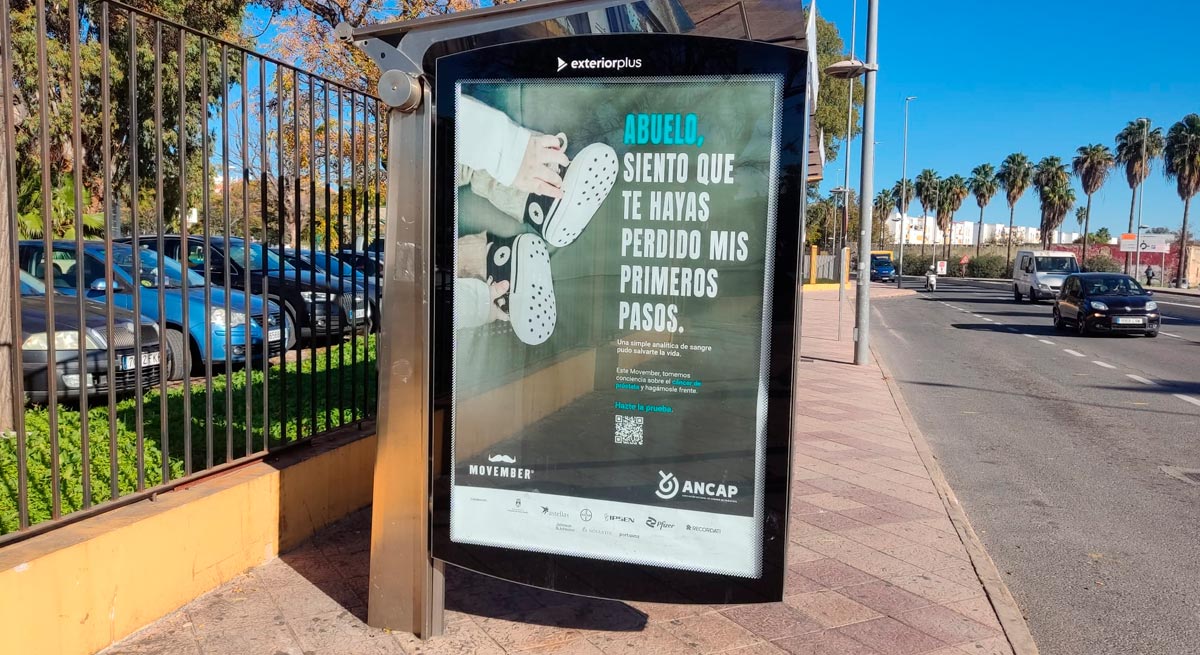 El Ayuntamiento apoya la campaña de la Asociación de Cáncer de Próstata, ANCAP, con la instalación de cinco carteles informativos