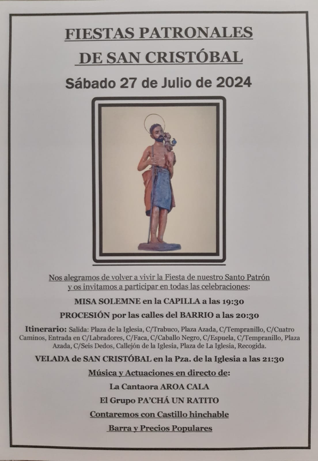 Fiestas Patronales de San Cristóbal