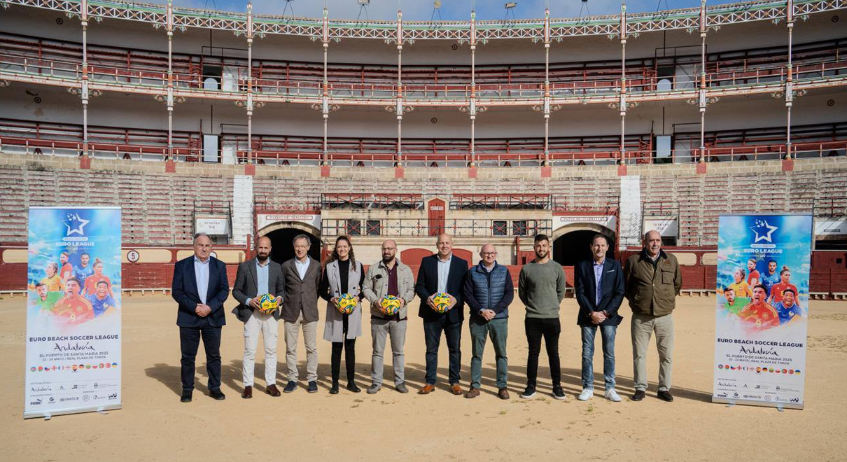 El Puerto de Santa María se convierte en la capital del fútbol playa con la Euro Beach Soccer League 2025