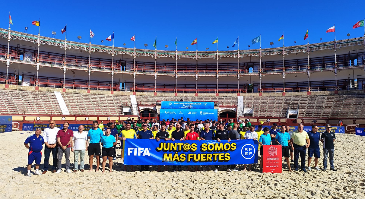 El Puerto da la bienvenida a las Federaciones del Campeonato de España de Selecciones Autonómicas de Fútbol Playa adaptado
