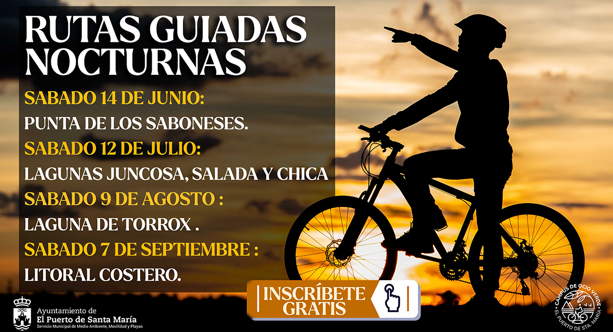 Medio Ambiente organiza una nueva edición de 'Rutas en Bici Bajo la Luna Llena'