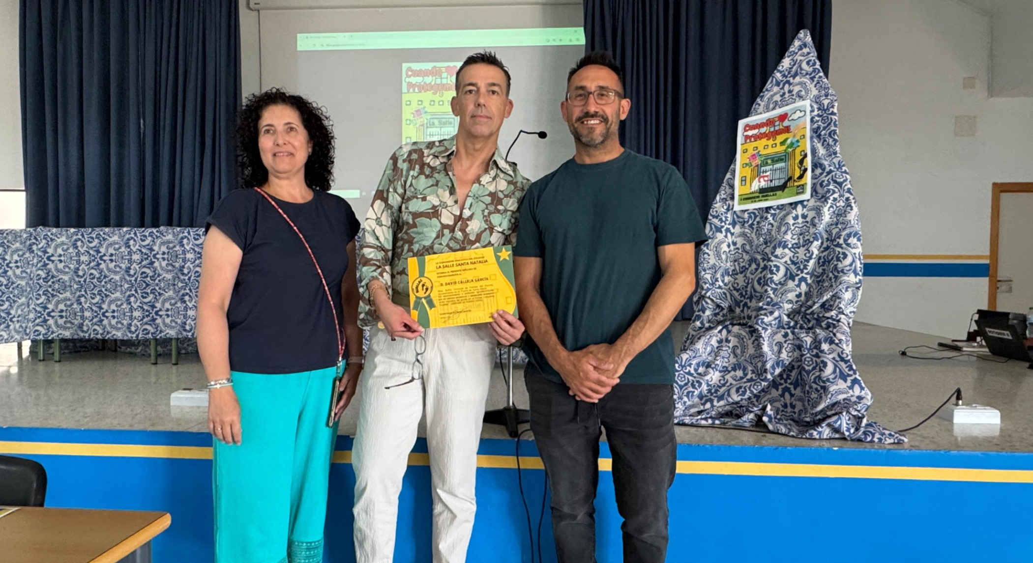 David Calleja participa como jurado en 'Huellas', una innovadora actividad ambiental en La Salle Santa Natalia