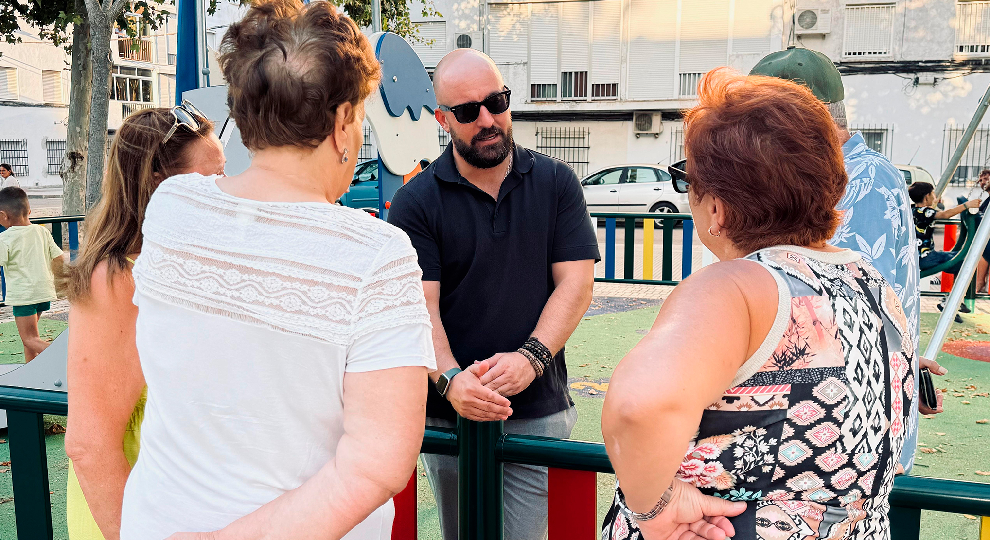Germán Beardo inaugura el Parque Infantil de Las Nieves Germán Beardo inaugura el Parque Infantil de Las Nieves