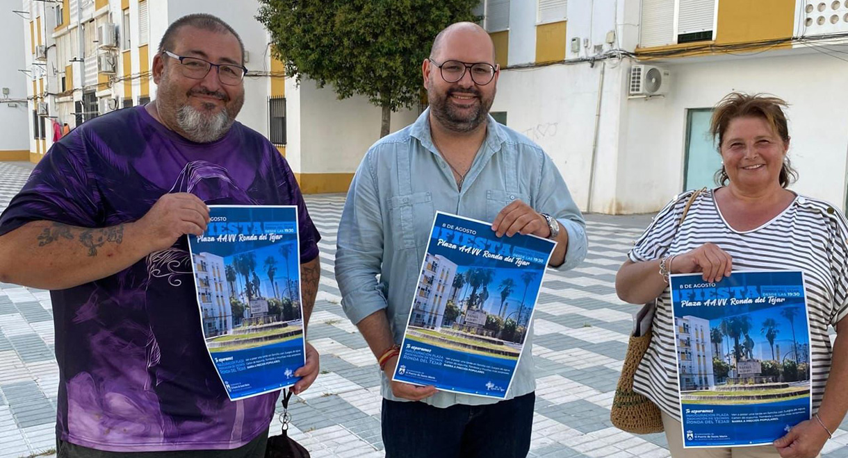 Javier Bello invita a la ciudadanía a la fiesta de inauguración de la plaza de la Asociación de Vecinos Ronda del Tejar
