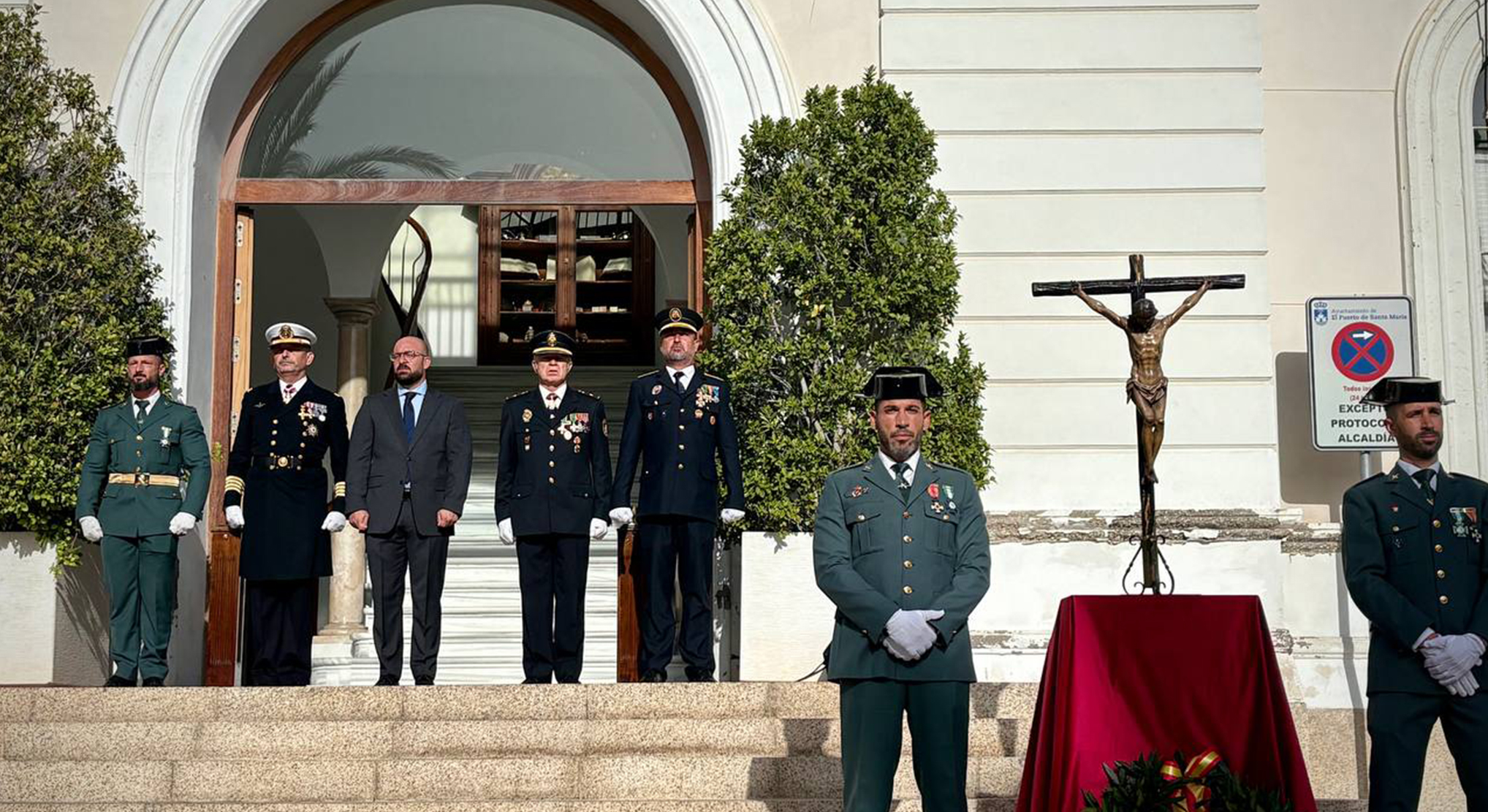 Germán Beardo preside la Fiesta de la Hispanidad en El Puerto, reafirmando unidad y libertad y honrando a los que dieron su vida por España