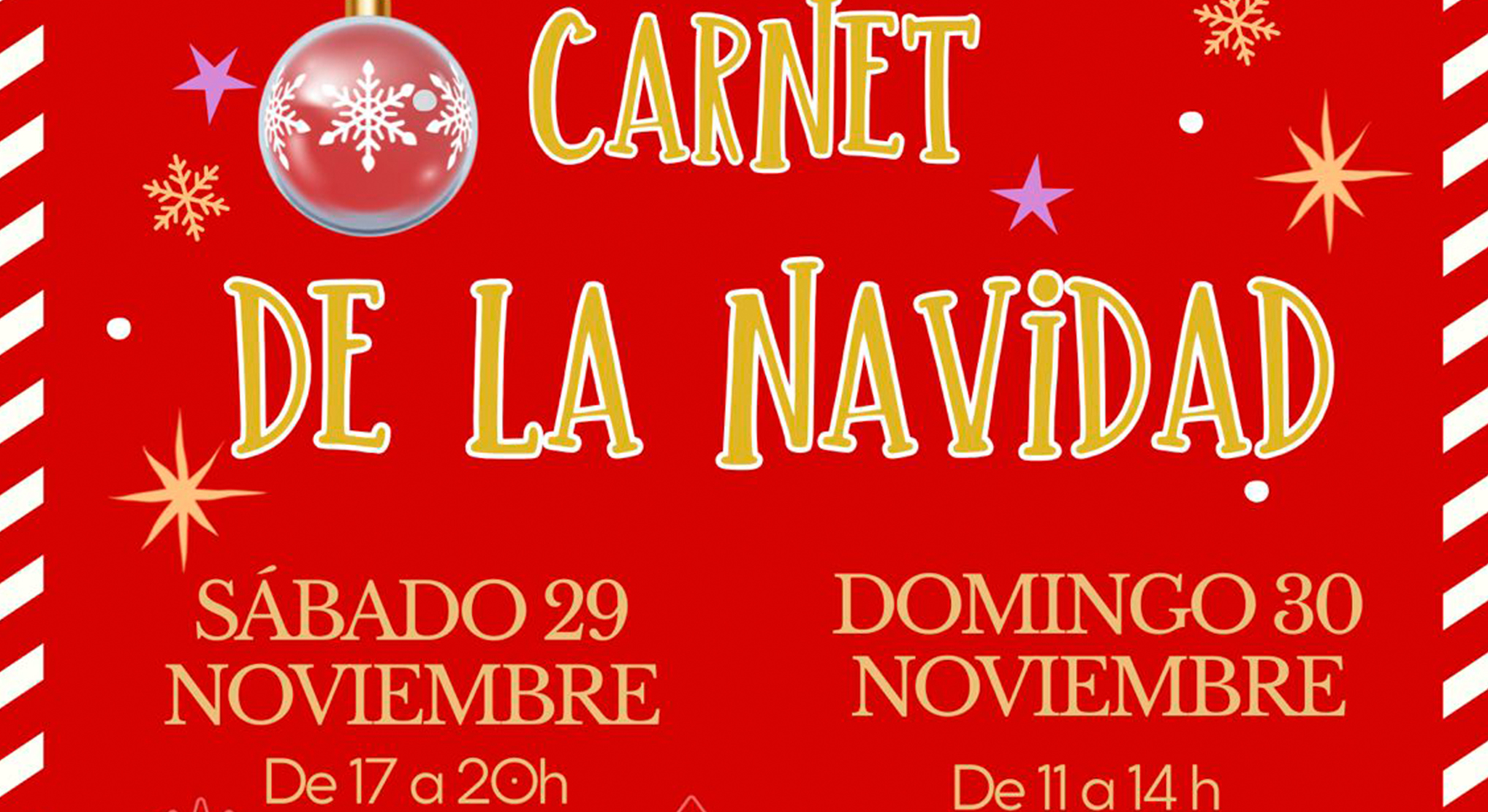La Concejalía de Fiestas estrena el Carnet de la Navidad 2025