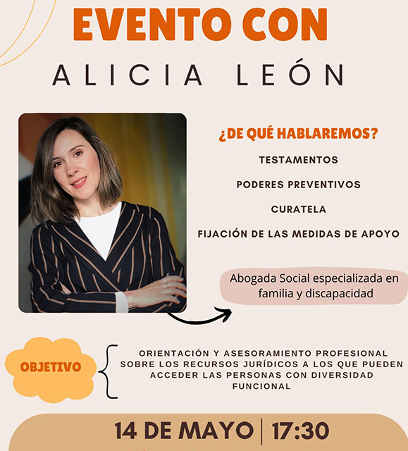 Evento con Alicia León sobre derecho de familia y discapacidad