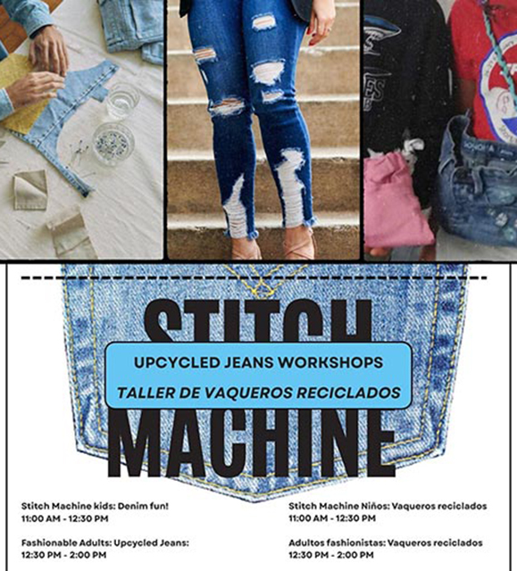 Taller de Vaqueros Reciclados. Stitch Machine