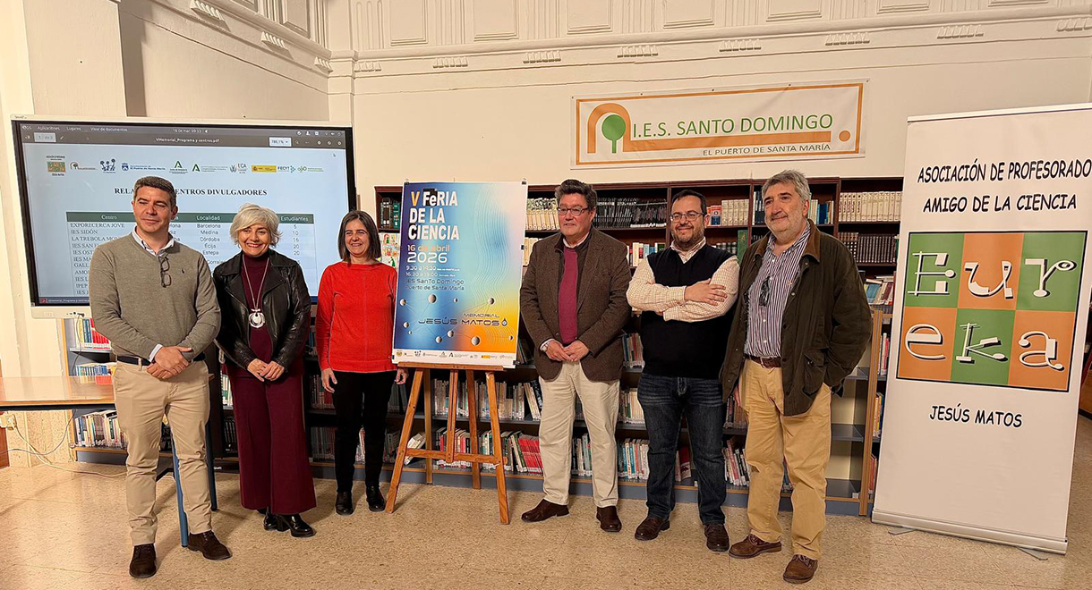 El Puerto de Santa María presenta en el IES Santo Domingo la V Feria de las Ciencias Memorial Jesús Matos, que reunirá a más de 200 participantes en abril
