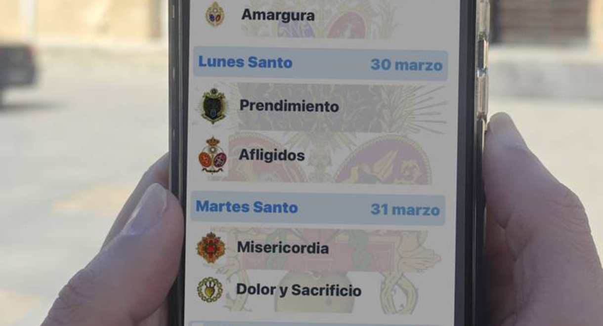El Puerto incorpora la geolocalización en tiempo real de las procesiones de Semana Santa en su app oficial