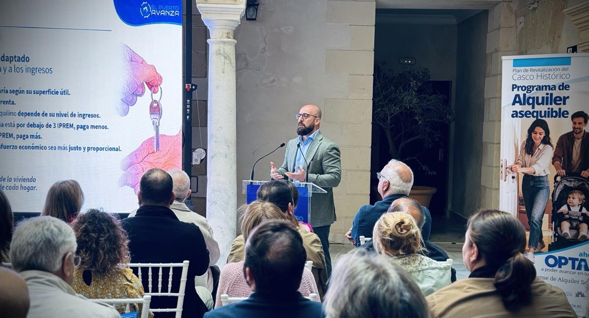 Germán Beardo presenta el Programa Municipal de Alquiler Asequible para la revitalización del centro de El Puerto