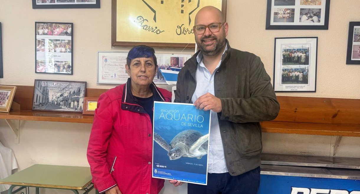 El Ayuntamiento de El Puerto y la Asociación de Vecinos Barrio Obrero organizan una excursión al Acuario de Sevilla el próximo sábado 11 de abril