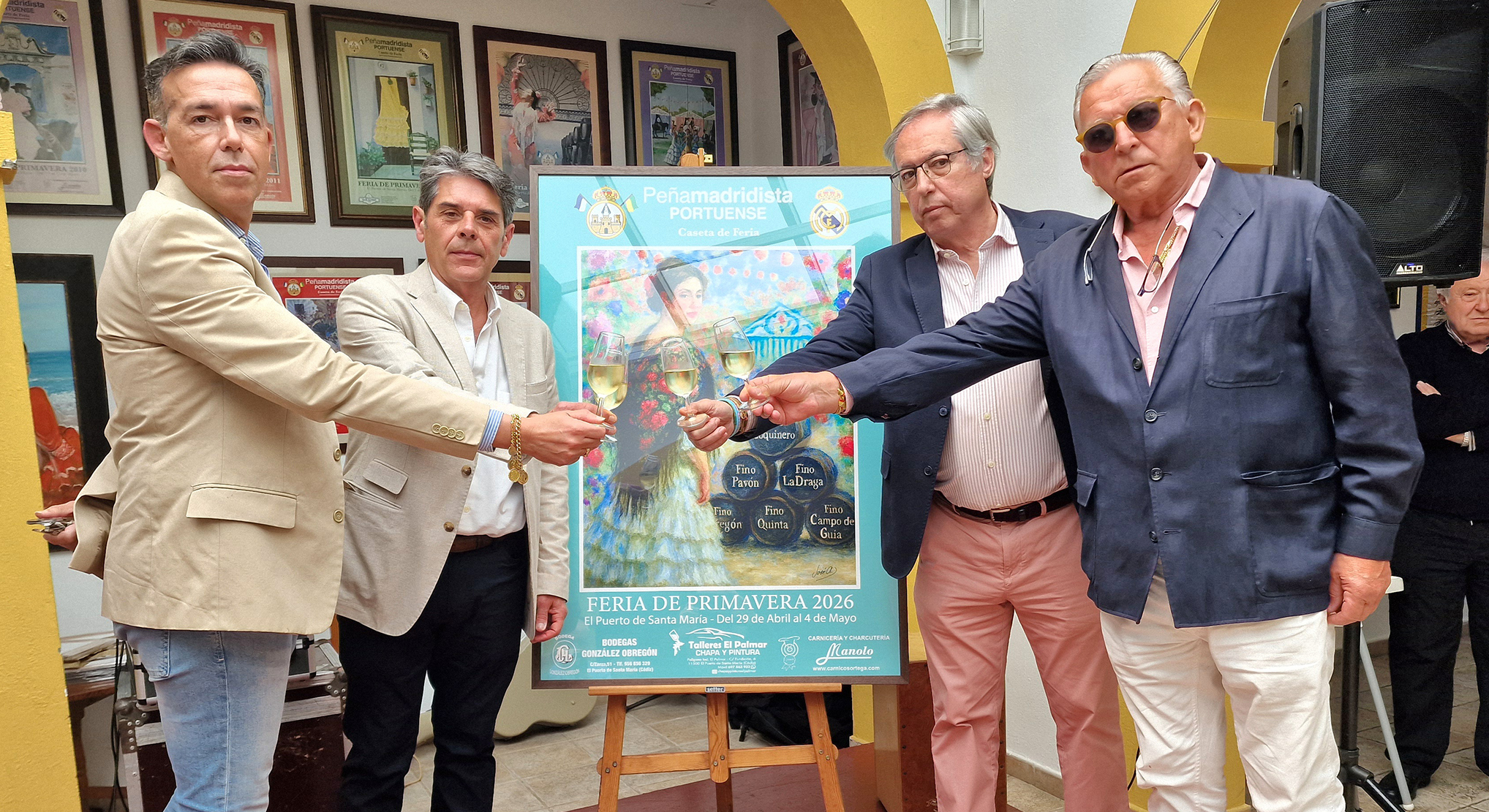 La Peña Madridista Portuense presenta el cartel anunciador de su Caseta de Feria 2026, obra de José Antonio Terrada