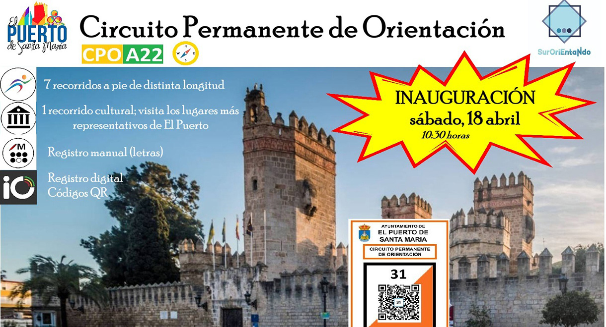 El Circuito de Orientación Permanente llega este sábado 18 a El Puerto con salida desde la Plaza del Castillo