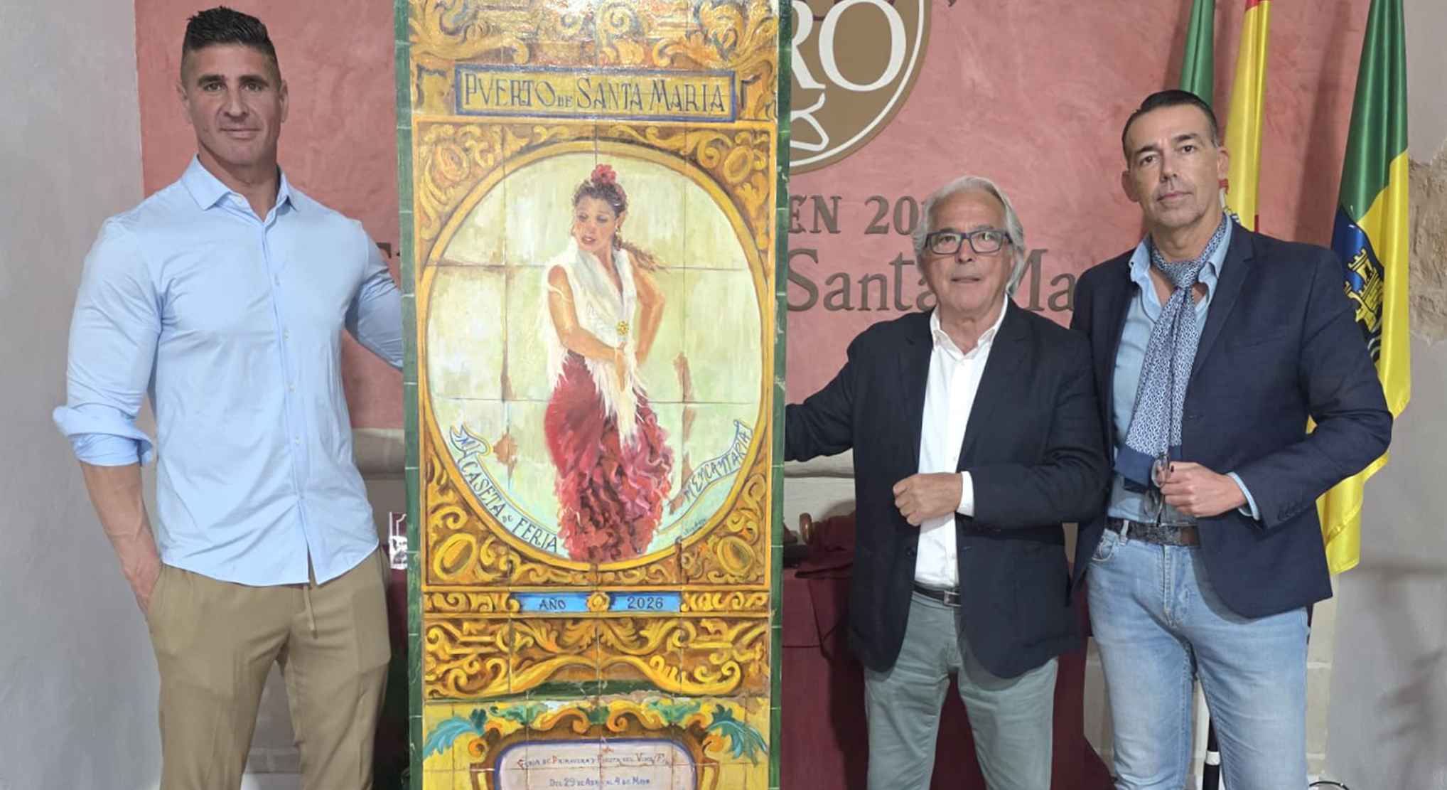 Calleja felicita a la Caseta 'Mencantaría' por la presentación de su cartel