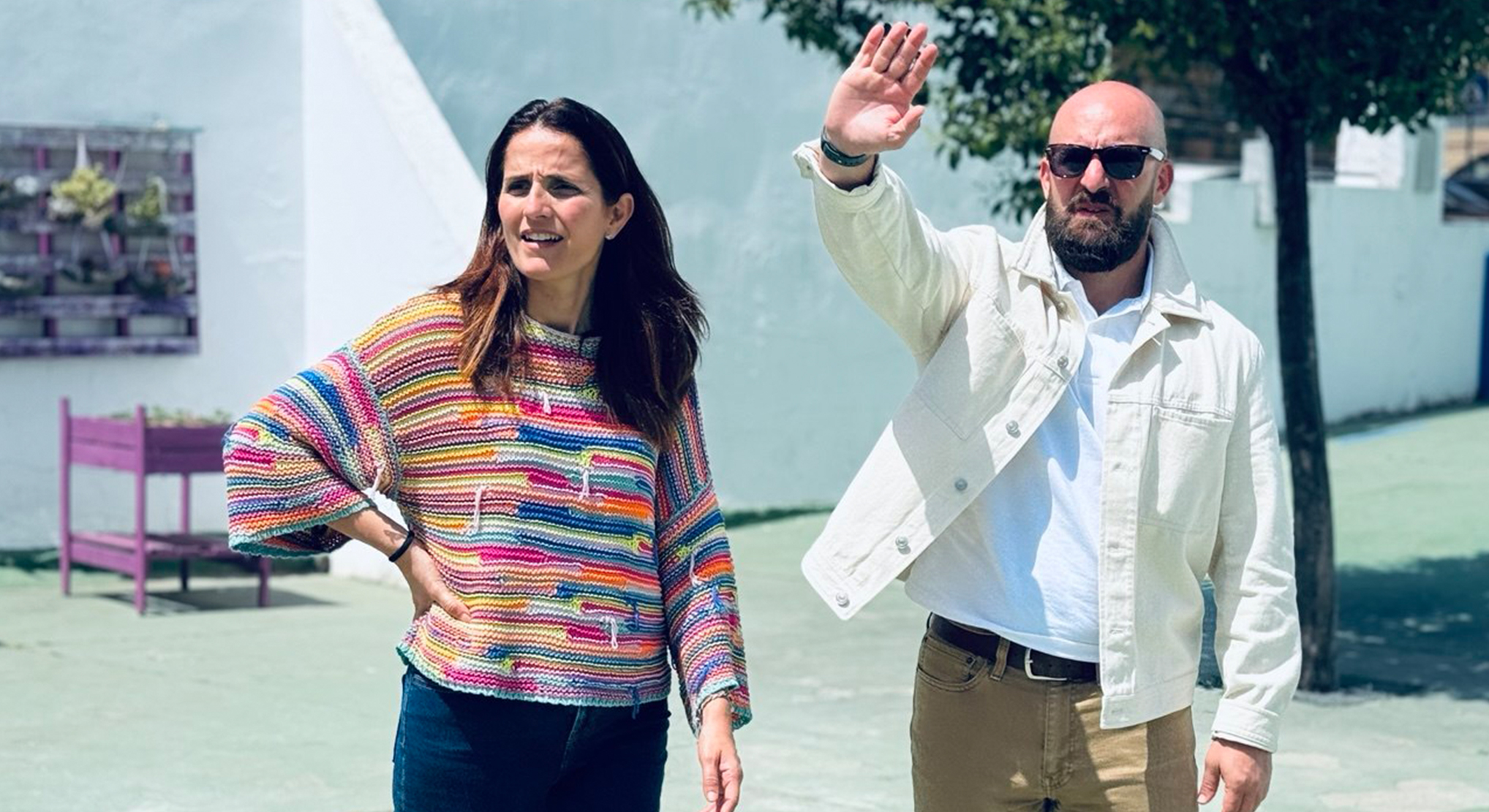 Germán Beardo supervisa las actuaciones de mejora que se han ejecutado en el Centro de Educación Infantil Las Dunas