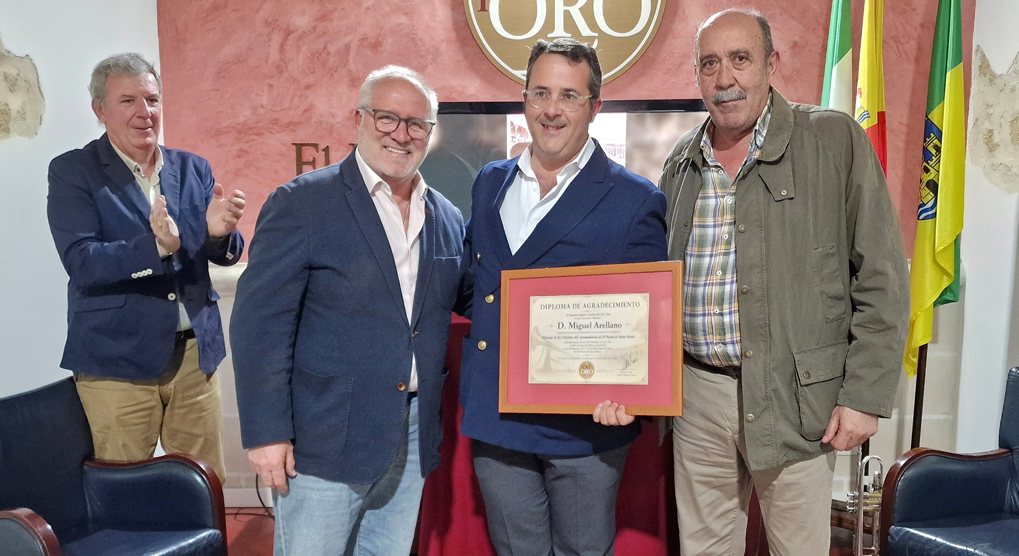 Miguel Ángel Arellano abre el ciclo de las VIII Tertulias Taurinas de Sal y Oro subrayando la singularidad de los clarines de El Puerto