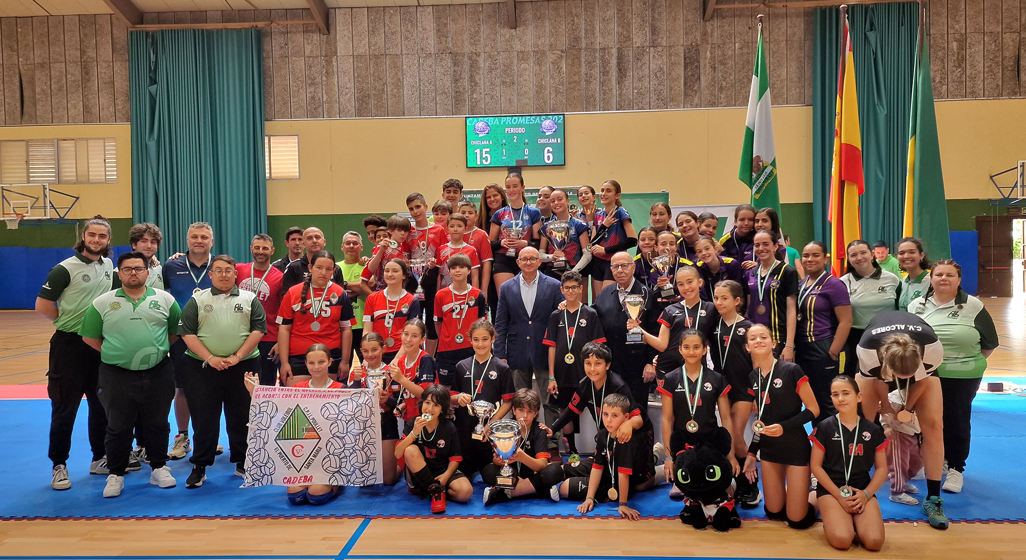 El Campeonato de Andalucía Promesas de Voleibol concluye con el primer puesto en Open Promesas del Alcores Dragones y en Cadeba Promesas del Chiclana A