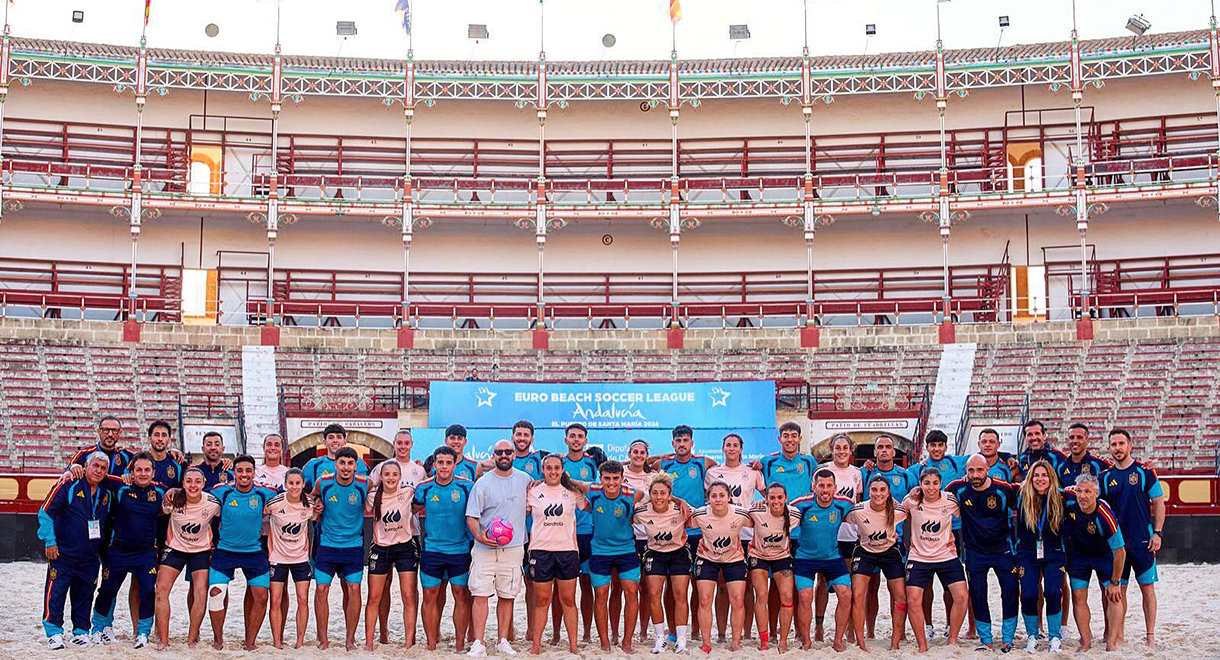Hoy arranca la Euro Beach Soccer League 2026 Andalucía El Puerto en la Plaza de Toros